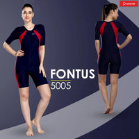 Airavat Fontus 5005 Women’s Swimming Half Body Suit | Quick-Dry, Stretchable & Comfortable | Chlorine-Resistant Swimwear for Training, Pool, and Beach | Stylish & Durable - Best Price online Prokicksports.com