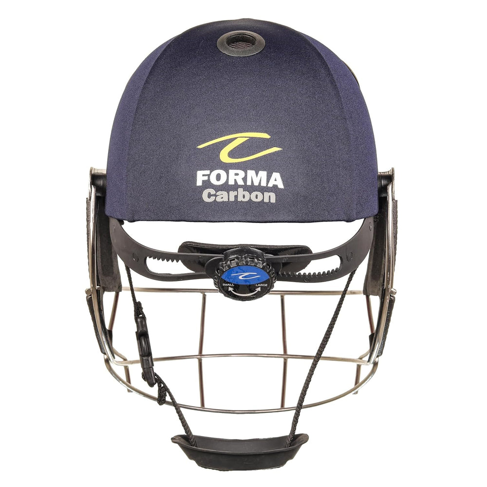 Forma Carbon X Lite SST Cricket Helmet – Lightweight Stainless Steel Grill Helmet with High-Impact Protection for Professional and Club Cricketers