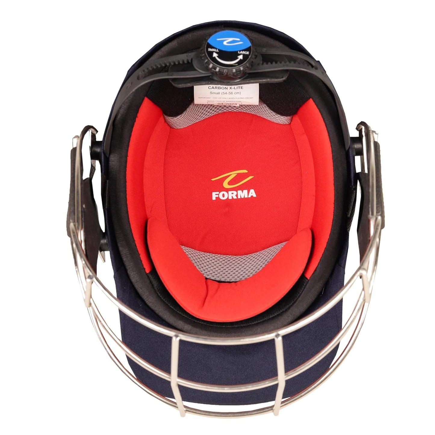 Forma Carbon X Lite SST Cricket Helmet – Lightweight Stainless Steel Grill Helmet with High-Impact Protection for Professional and Club Cricketers - Best Price online Prokicksports.com