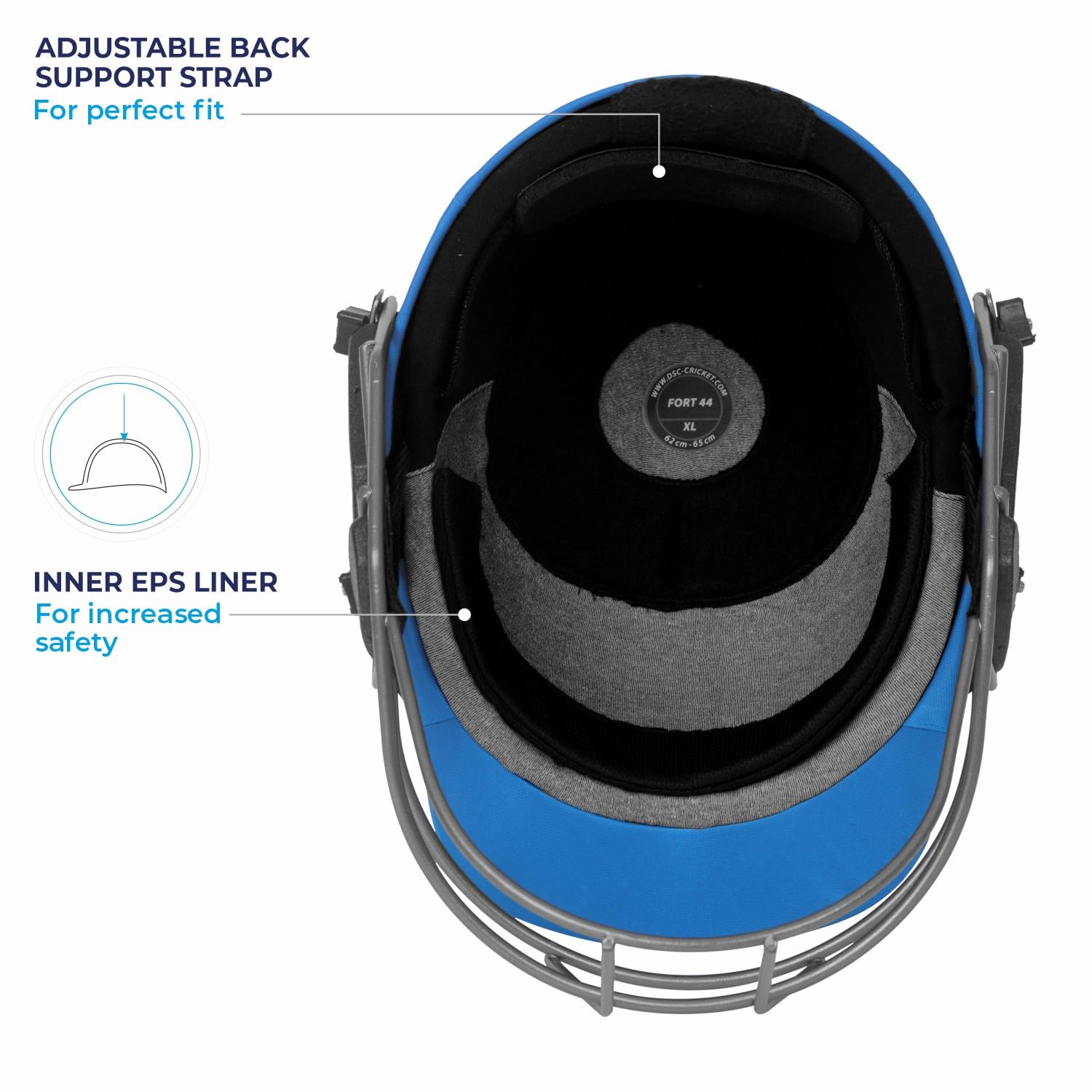 DSC Fort 44 Cricket Helmet – Lightweight High-Impact Protection