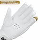 DSC Condor Surge 2.0 Right-Hand Men’s Cricket Batting Gloves, White/Gold – Premium Leather Protection & Comfort - Best Price online Prokicksports.com