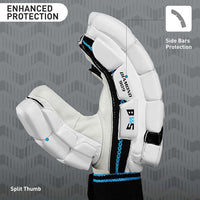GM Diamond 909 Cricket Batting Gloves for Men – Right Handed | Lightweight, Ergonomic Design, Superior Protection & Comfort | White/Blue/Black - Best Price online Prokicksports.com