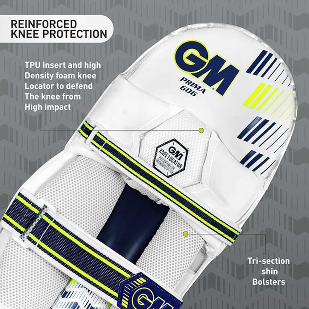 GM Prima 606 RH Batting Legguard – Men’s | Lightweight, Durable, and Comfortable Cricket Pads for Maximum Protection - Best Price online Prokicksports.com