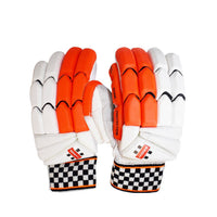 Gray Nicolls GN 8 ODI RH Batting Gloves – White/Orange Lightweight Cricket Gloves with Finger Protection and Grip for Match-Day Performance - Best Price online Prokicksports.com