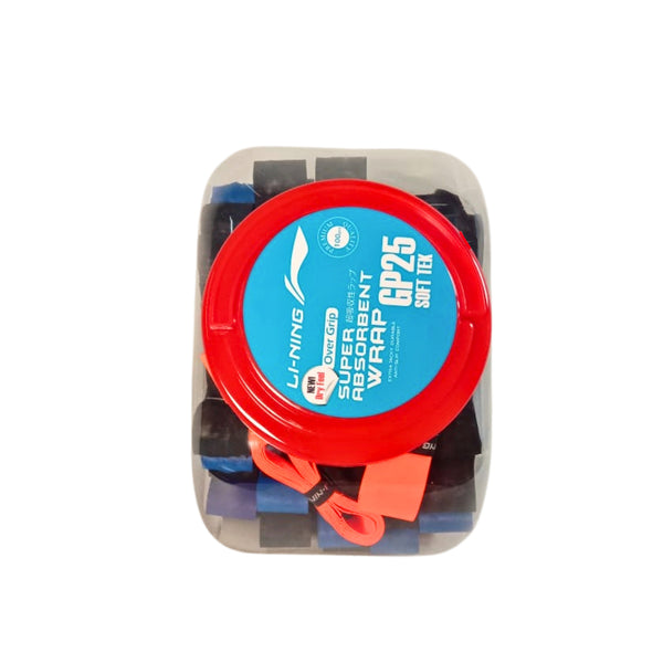 Li-Ning GP 25 SuperGrip Badminton Racquet Grip - Assorted (Pack of 100) | Ultimate Comfort & Control