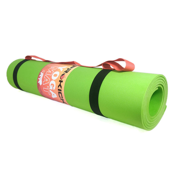 Prokick Anti Skid EVA Yoga mat with Strap, 4MM