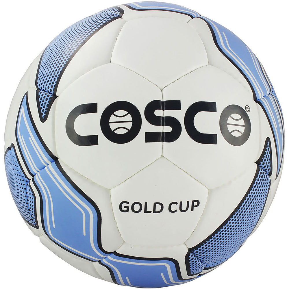 Cosco Gold Cup Football | Size 5 | Assorted Color, Training and Match Use with Durable Outer Cover, Butyl Bladder, and All Surface Play Performance