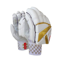 Gray Nicolls Gold Edition RH Batting Gloves – White/Gold Elite Cricket Gloves with Premium Protection, Finger Flexibility & Comfort Grip Design - Best Price online Prokicksports.com