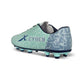 Vector X Cyber Football Studs Sports Shoe | Hybrid FG/AG Sole | Lightweight Synthetic Upper | Enhanced Traction | Sea Green/Navy - Best Price online Prokicksports.com