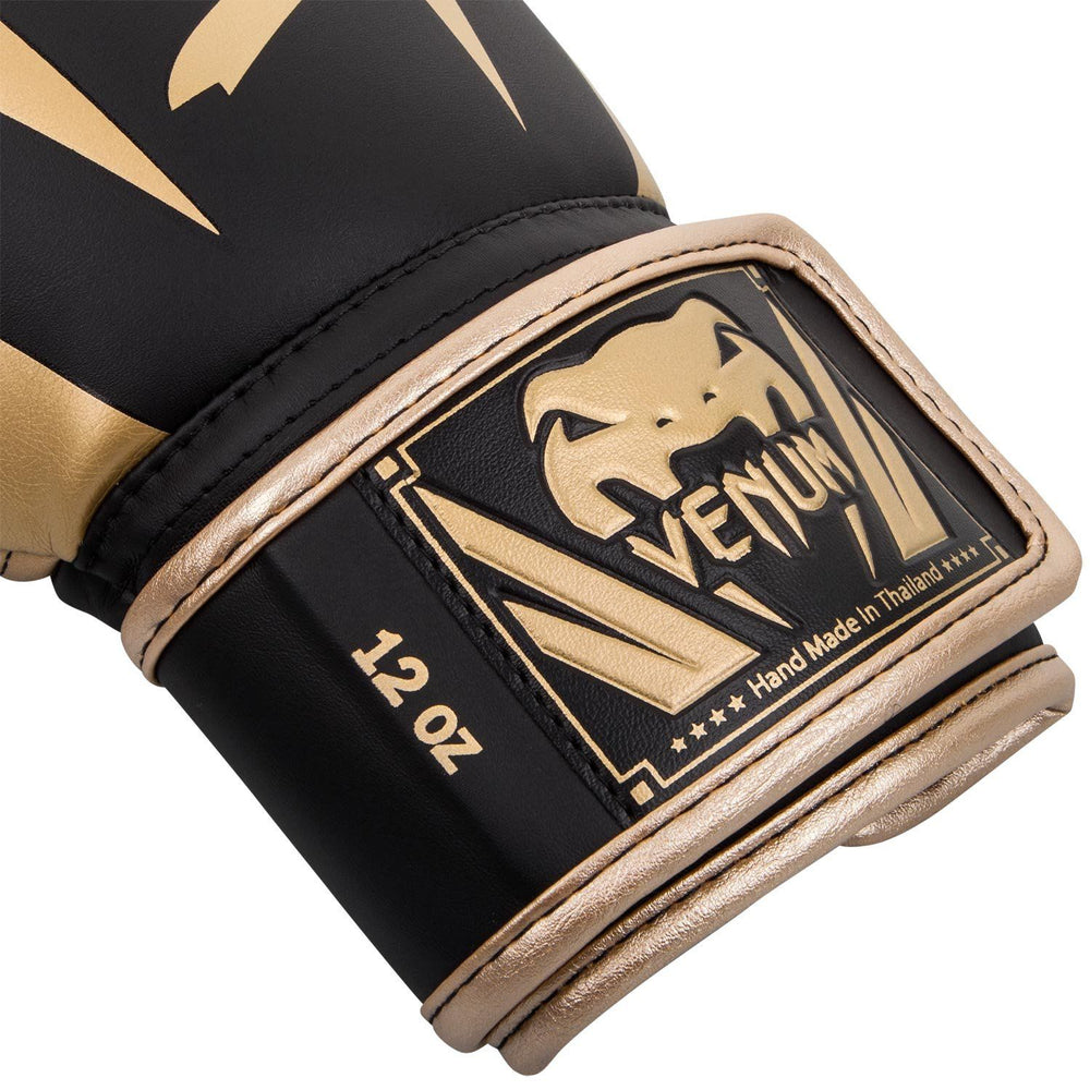 Venum Elite Boxing Gloves | Premium Synthetic Leather | Triple-Density Foam | Anatomical Grip | Hook & Loop Closure | Training/Sparring (10oz-18oz)