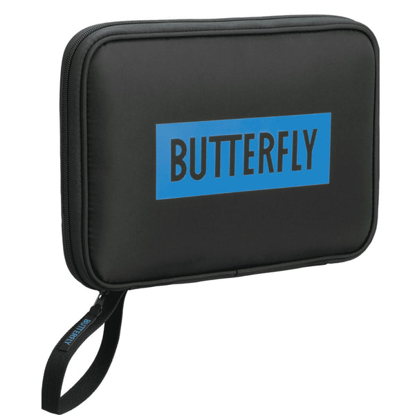 Butterfly BD Tour Case II Table Tennis Racket Case with Cover | Holds 2 Rackets & 4 Balls | Hard Shell with Inner Foam Cut-Outs & Outer Protective Cover