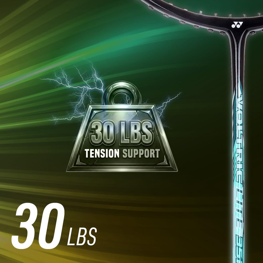 Yonex Voltric Lite 35i HM Graphite Head Heavy Badminton Strung Racquet | NANOMESH NEO & ISOMETRIC Power Frame with Full Cover