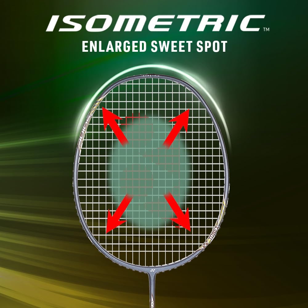 Yonex Voltric Lite 35i HM Graphite Head Heavy Badminton Strung Racquet | NANOMESH NEO & ISOMETRIC Power Frame with Full Cover