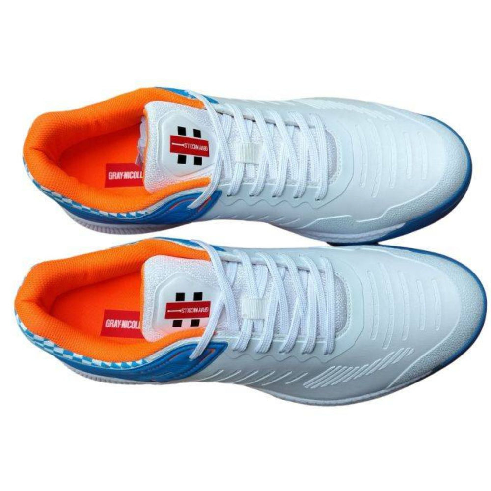 Gray Nicolls GN VOLT XW Pro Cricket Shoes (Blue/Orange) | Rubber Studs | Lightweight Design | Cushioned Midsole - Best Price online Prokicksports.com