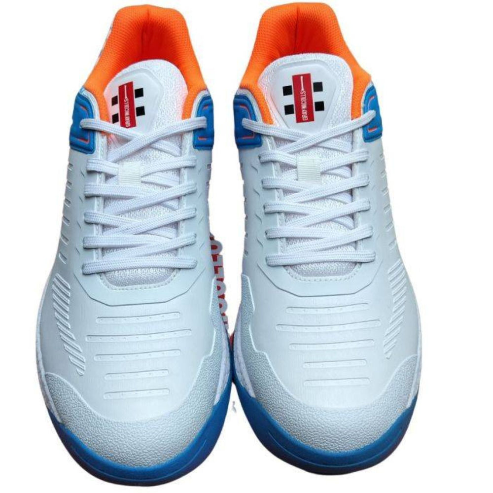 Gray Nicolls GN VOLT XW Pro Cricket Shoes (Blue/Orange) | Rubber Studs | Lightweight Design | Cushioned Midsole - Best Price online Prokicksports.com