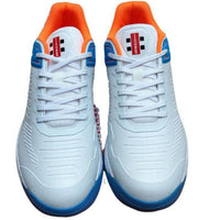 Gray Nicolls GN VOLT XW Pro Cricket Shoes (Blue/Orange) | Rubber Studs | Lightweight Design | Cushioned Midsole - Best Price online Prokicksports.com