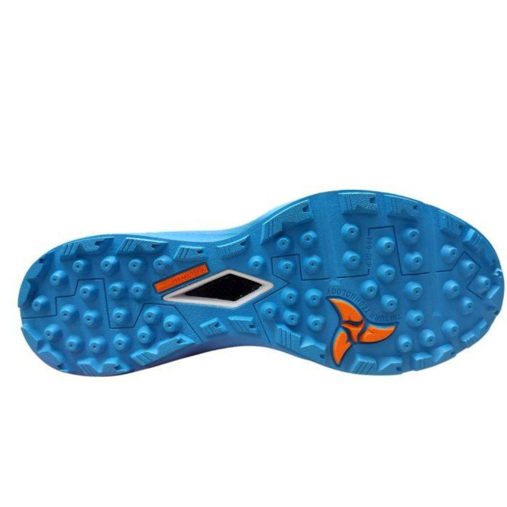Gray Nicolls GN VOLT XW Pro Cricket Shoes (Blue/Orange) | Rubber Studs | Lightweight Design | Cushioned Midsole - Best Price online Prokicksports.com