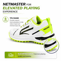 PRO ASE NetMaster Cricket Shoes | Rubber Studs, Water-Resistant PU Upper & EVA Midsole - Best Price online Prokicksports.com