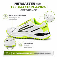 PRO ASE NetMaster Cricket Shoes | Rubber Studs, Water-Resistant PU Upper & EVA Midsole - Best Price online Prokicksports.com