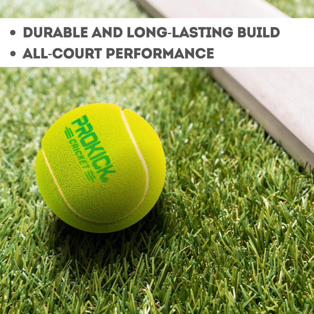 Prokick Light Weight Cricket Tennis Ball, Yellow - 30 Box (6 Balls Per Box) - Best Price online Prokicksports.com