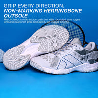 NIVIA Hy Court 3.0 Badminton Shoes – Mesh/TPU Upper, Duofoam Cushion, Non-marking Herringbone Sole | Lightweight Comfort, Secure Fit, For Indoor Court Sports - Best Price online Prokicksports.com