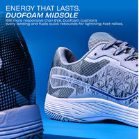 NIVIA Hy Court 3.0 Badminton Shoes – Mesh/TPU Upper, Duofoam Cushion, Non-marking Herringbone Sole | Lightweight Comfort, Secure Fit, For Indoor Court Sports - Best Price online Prokicksports.com