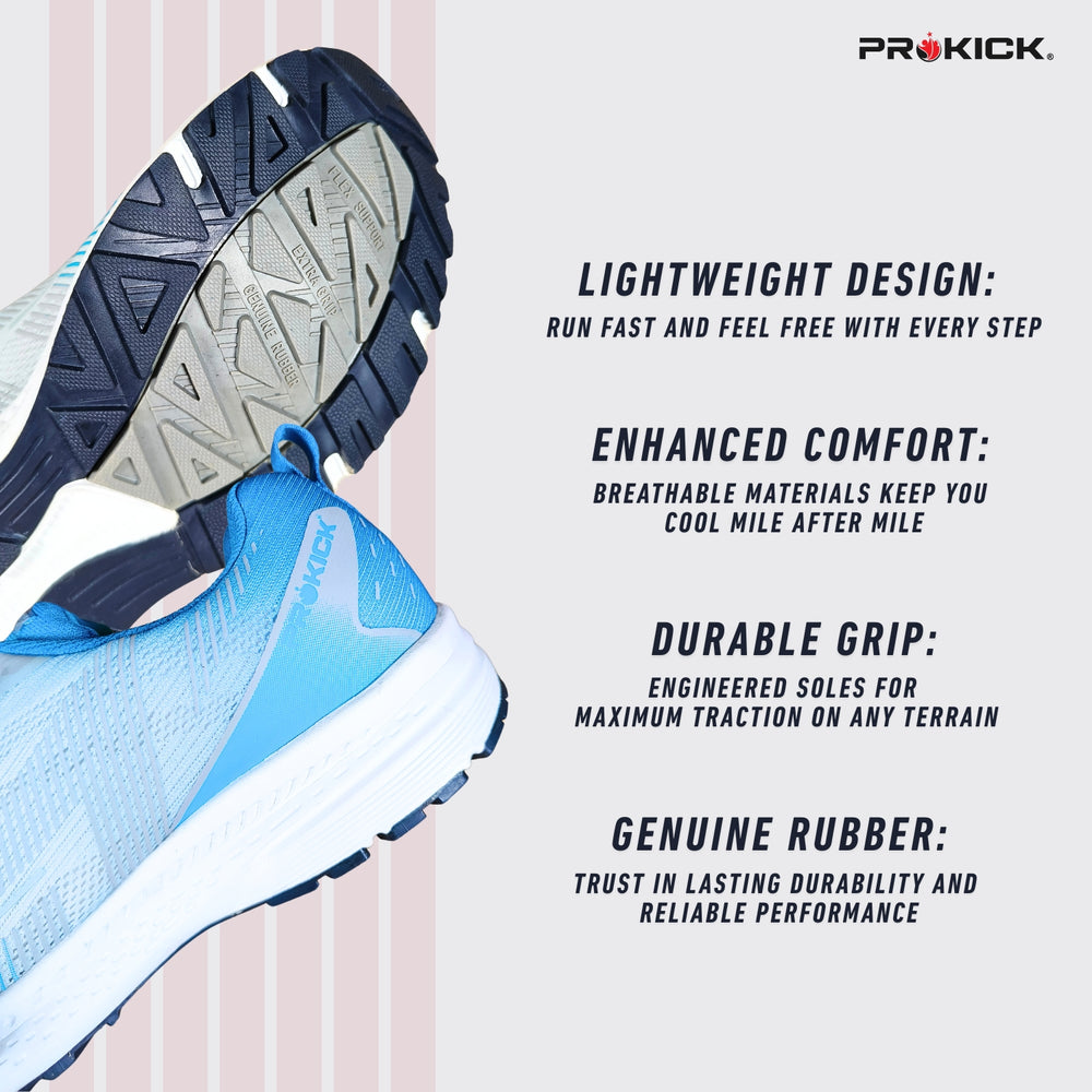 Prokick Zyra Running Shoes | Lightweight, Breathable Sports Shoes for Men & Women | Comfortable Sneakers for Walking, Jogging, Gym & Training - Best Price online Prokicksports.com