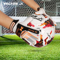 Vector X GripFlex Goalkeeper Gloves for Soccer with Anti-Slip Latex Palm, PU Backhand, Wrist Strap, and Youth Fit for Football Practice - Best Price online Prokicksports.com