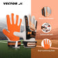 Vector X GripFlex Goalkeeper Gloves for Soccer with Anti-Slip Latex Palm, PU Backhand, Wrist Strap, and Youth Fit for Football Practice - Best Price online Prokicksports.com