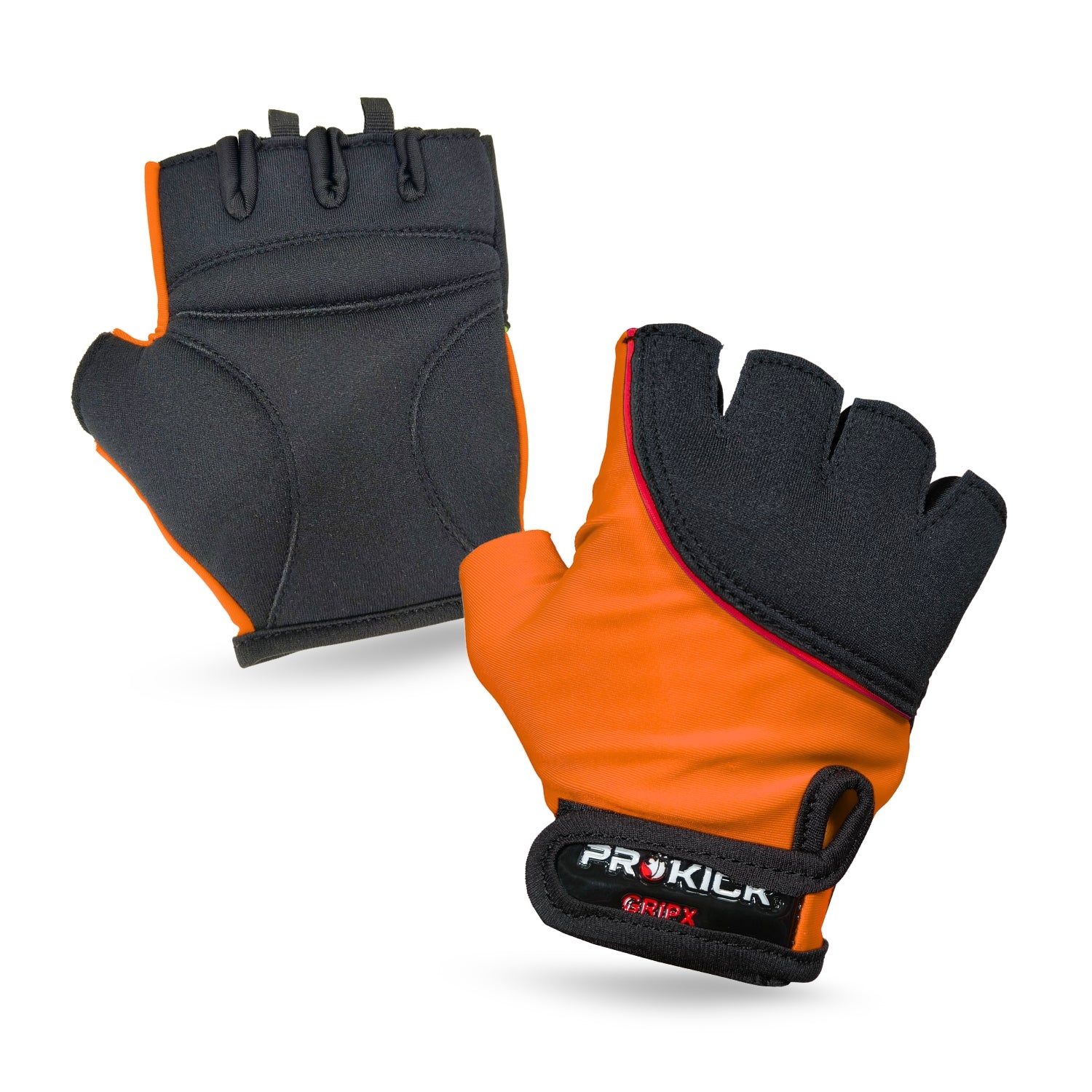 Prokick GYM Gloves GripX | Standard Size | Non-Slip Palm Grip | Wrist Support & Breathable Design for Weightlifting, Fitness & Training - Best Price online Prokicksports.com