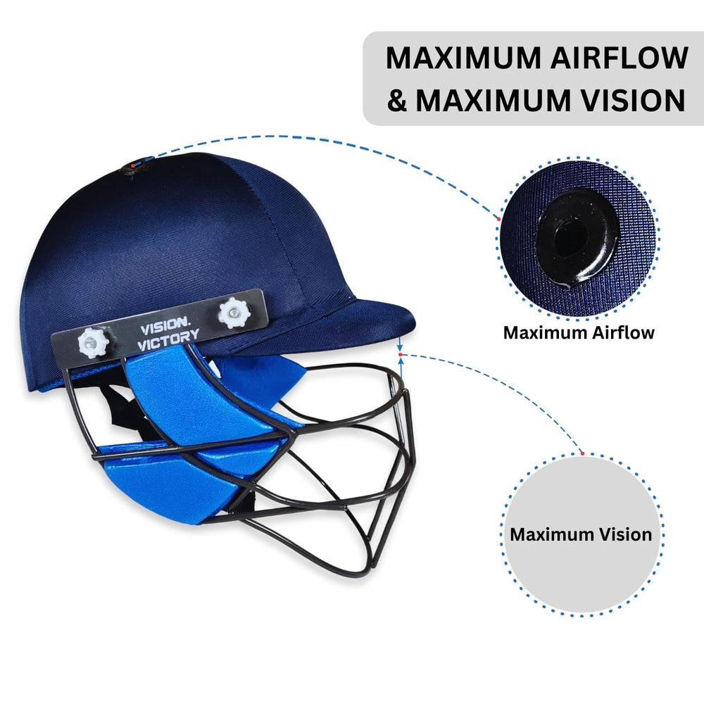 Prokick Guardian Helmet with Steel Grill, Navy - Best Price online Prokicksports.com