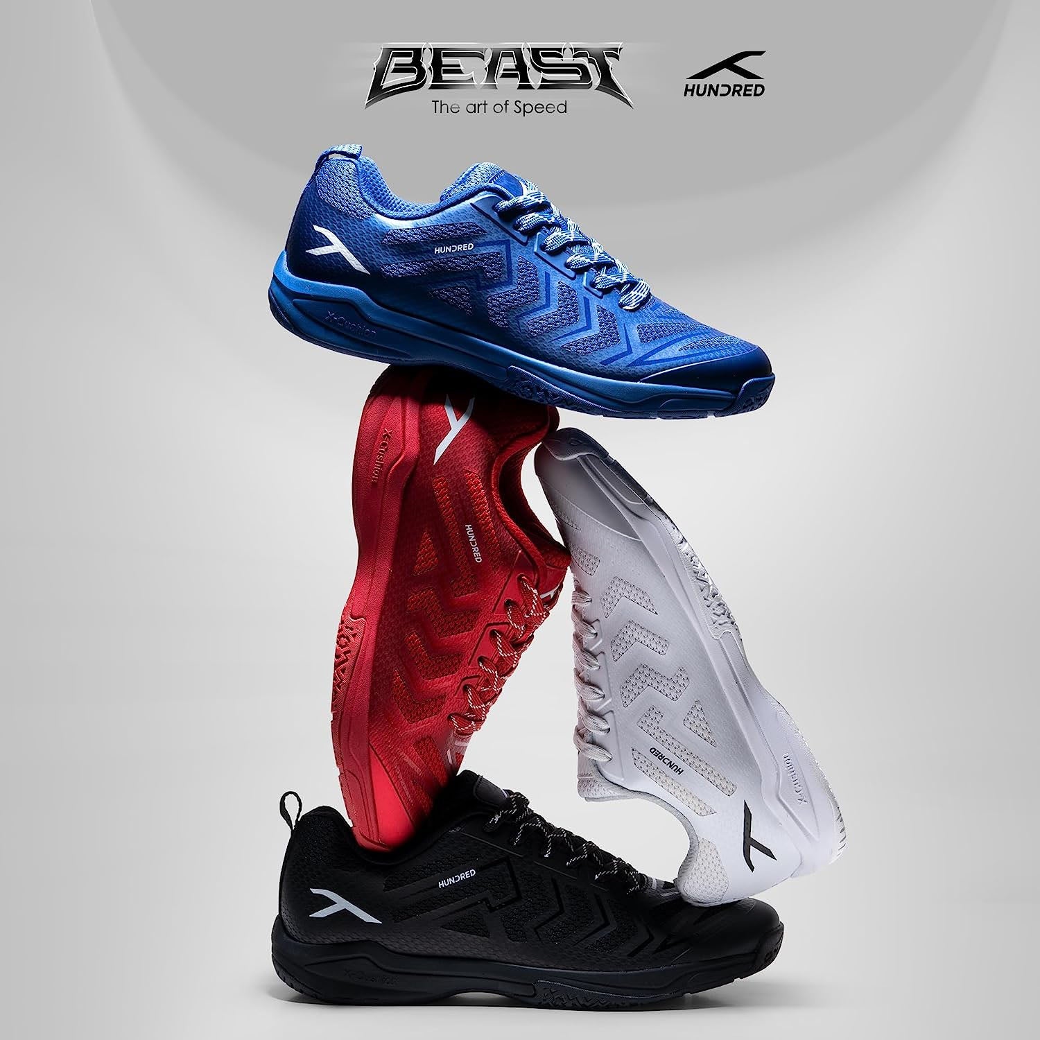 Hundred Beast Badminton Shoes - Best Price online Prokicksports.com