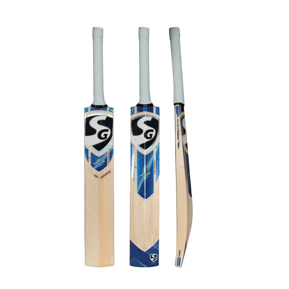 SG HP Ravage English Willow Cricket Bat Harrow | Lightweight Harrow Size Bat for Junior Cricketers | Premium Willow with Power, Balance & Control - Best Price online Prokicksports.com
