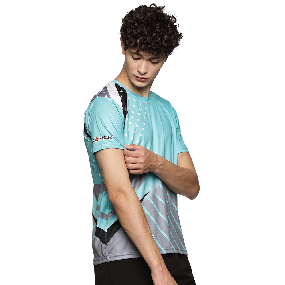 Prokick Round Neck Half Sleeves Sports Wear Tshirt - Best Price online Prokicksports.com