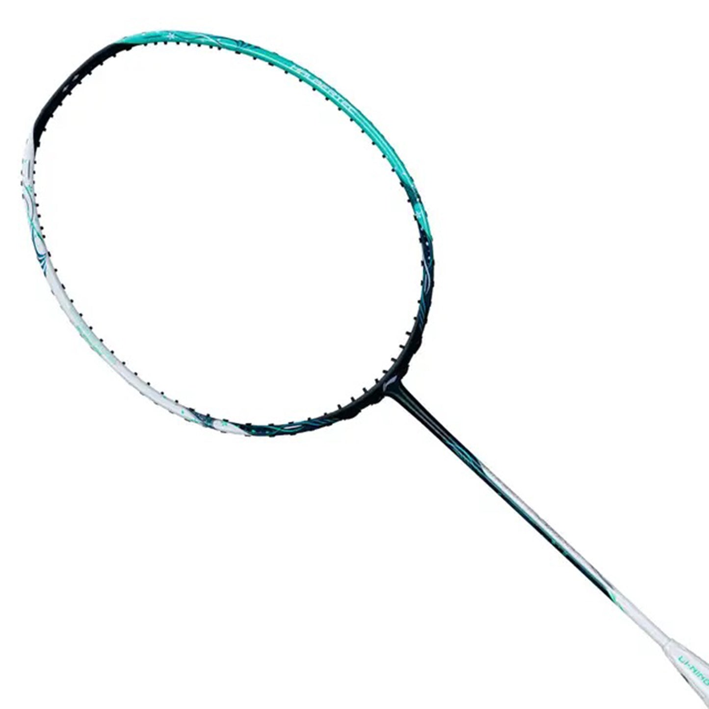 Li-Ning Halbertec 6000 Badminton Racket | Unstrung Professional Racquet for Power & Precision | Pearl White/Light Green | Ultra-Strong Carbon Fiber Frame | High-Tension Support - Best Price online Prokicksports.com