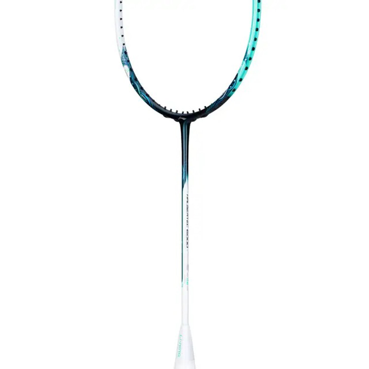 Li-Ning Halbertec 6000 Badminton Racket | Unstrung Professional Racquet for Power & Precision | Pearl White/Light Green | Ultra-Strong Carbon Fiber Frame | High-Tension Support - Best Price online Prokicksports.com