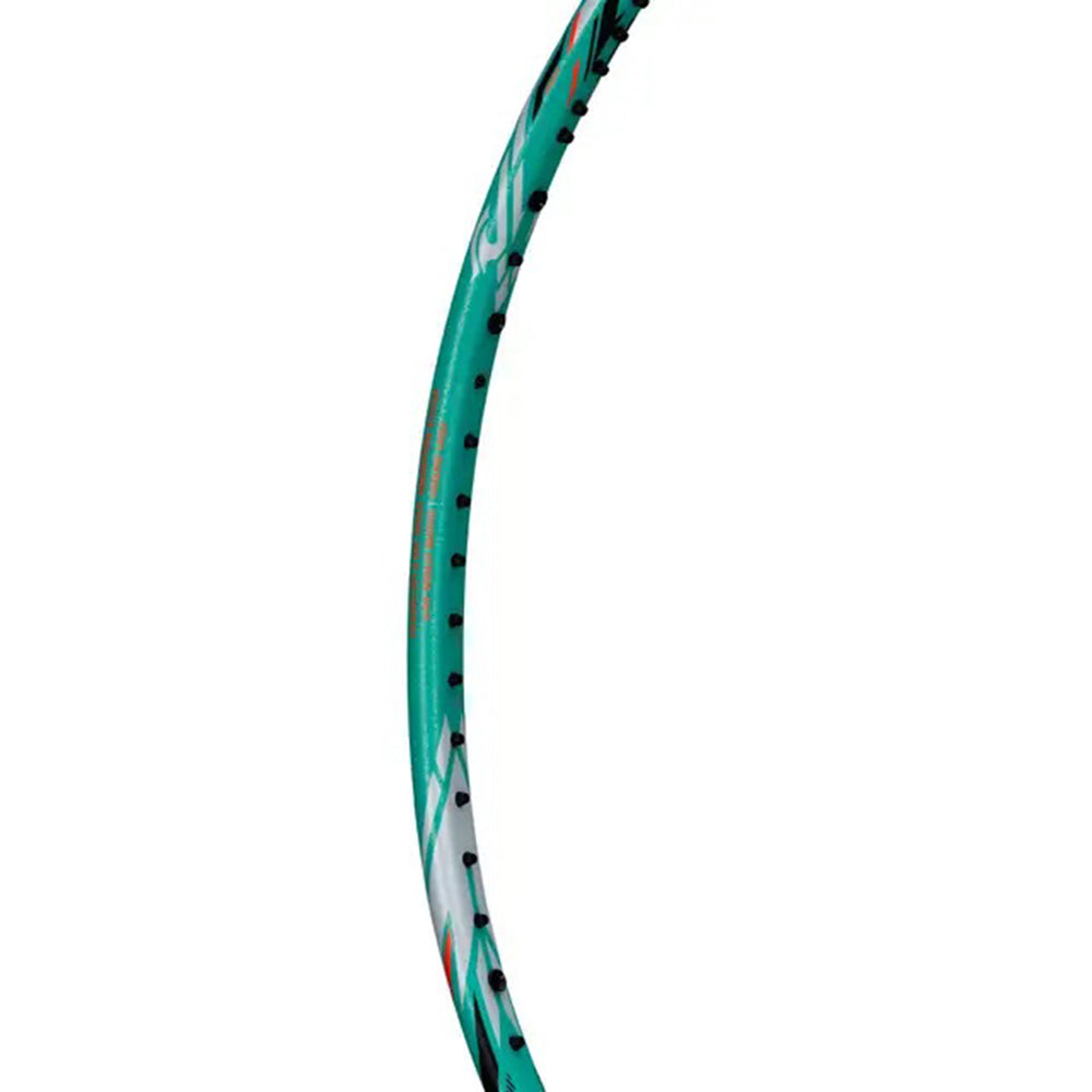 Li-Ning Halbertec 7000 Badminton Racket | 4U5 Unstrung Professional Racquet for Power & Precision | Green/Orange | Ultra-Strong Carbon Fiber Frame | High-Tension Support | Lightweight & Durable for Advanced Players - Best Price online Prokicksports.com