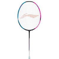 Li-Ning Halbertec 8000 Professional Badminton Racquet – 4UG5, Unstrung, Lightweight & High-Speed Attack (Black/Blue/Pink) for Advanced Players - Best Price online Prokicksports.com