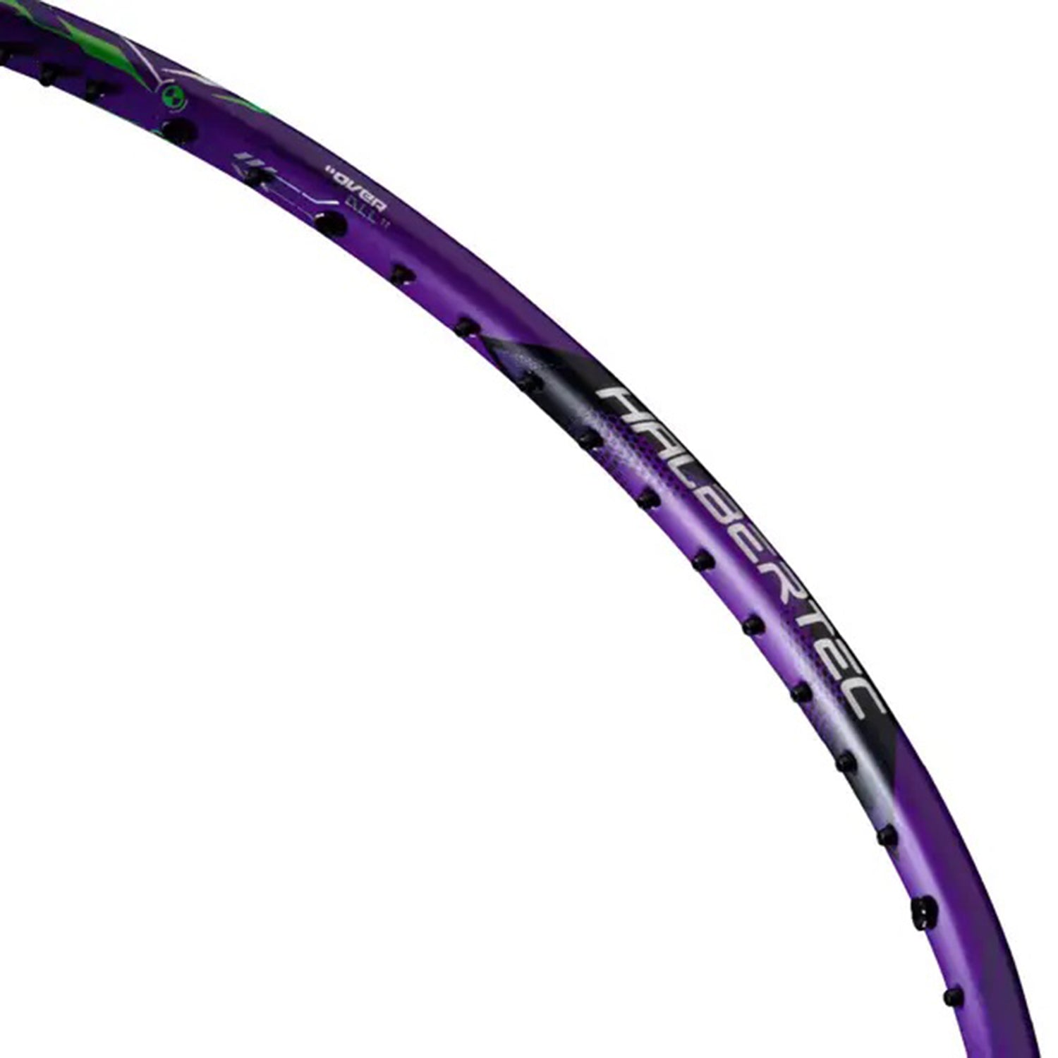 Li-Ning Halbertec 9000 Badminton Racket | 4UG5 Unstrung Professional Racquet for Power & Control | Green/Purple | Ultra-Strong Carbon Fiber Frame | High-Tension Support | Lightweight & Durable for Advanced Players - Best Price online Prokicksports.com