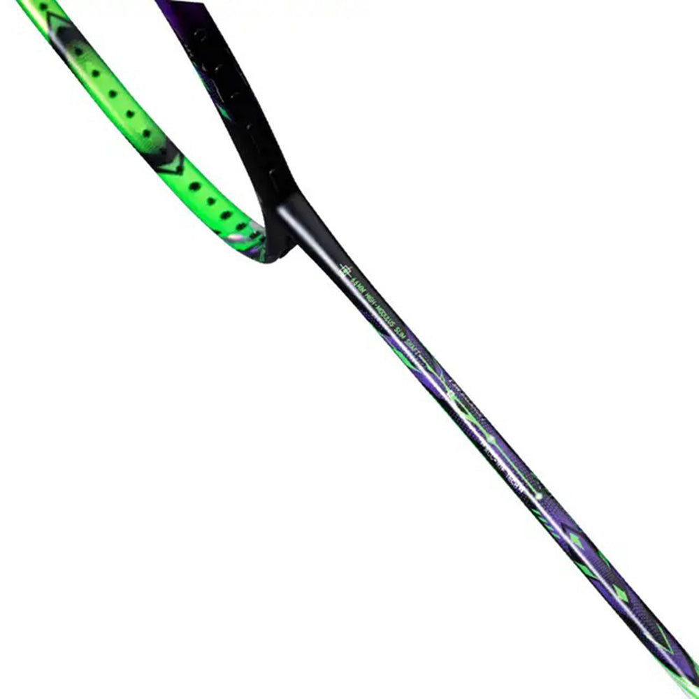 Li-Ning Halbertec 9000 Unstrung Badminton Racquet Green/Purple | Professional Control & Power Racquet - Best Price online Prokicksports.com