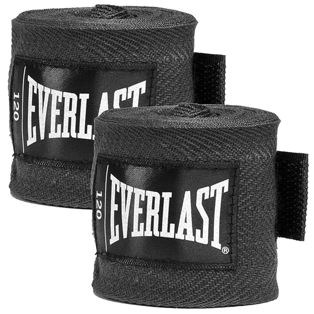 Everlast 120” Handwraps – Breathable Polyester-Cotton, Hook & Loop Closure, Wrist & Knuckle Protection, Wear Under Boxing or Training Gloves – Great for Combat Sports - Best Price online Prokicksports.com