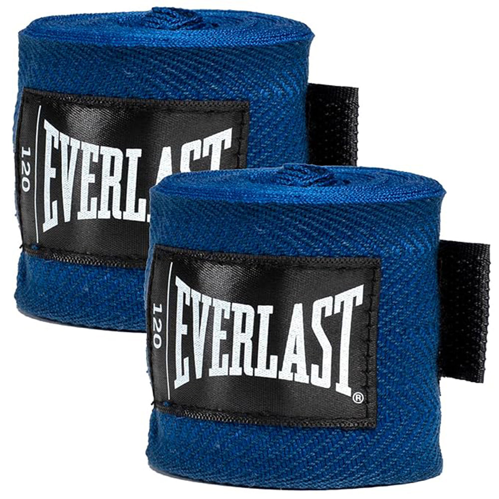 Everlast 120” Handwraps – Breathable Polyester-Cotton, Hook & Loop Closure, Wrist & Knuckle Protection, Wear Under Boxing or Training Gloves – Great for Combat Sports - Best Price online Prokicksports.com
