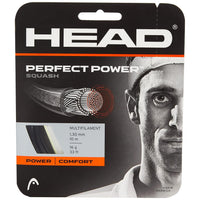 Head Perfect Power Squash String 16g (Black) - Best Price online Prokicksports.com