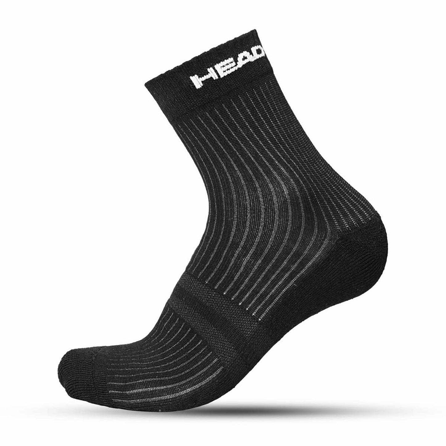 Head Ankle Socks HSK-74 - Black(1 pair) - Best Price online Prokicksports.com