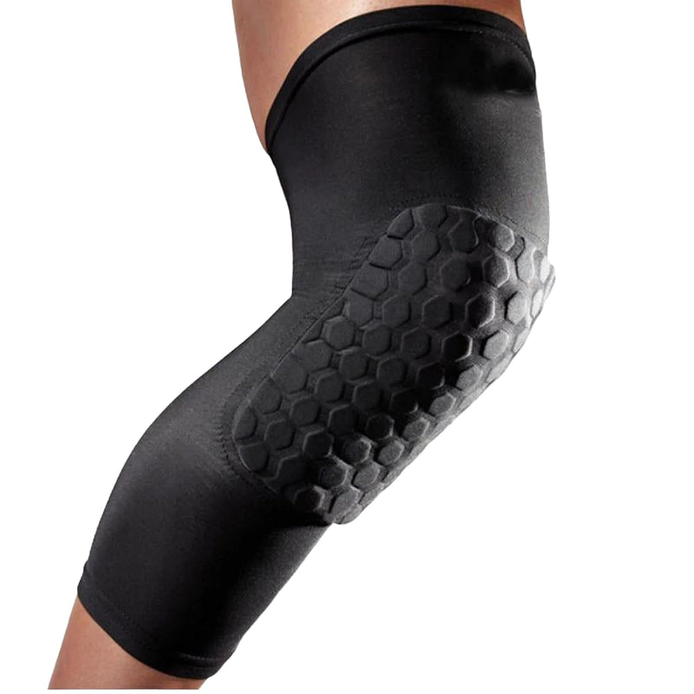 Vector X Honey Comb Knee Pad with Anti-Slip | Shock-Absorbing Sports Knee Support for Basketball, Volleyball, Gym, and Outdoor Training