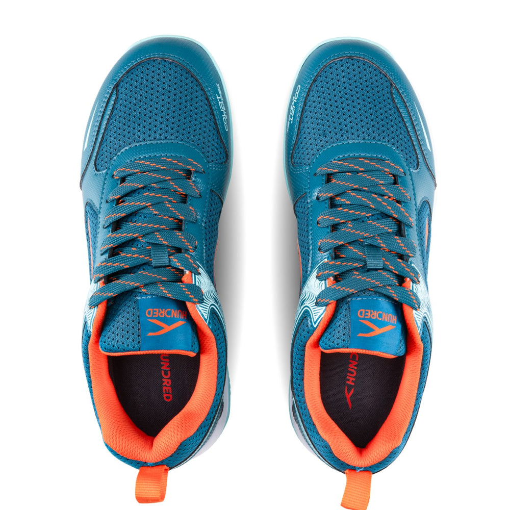 Hundred Court Step PBX Men's Pickleball Shoes | Non-Marking Gum Rubber Sole | Lightweight (300g) | Cushioned EVA Midsole | Indoor Court Sports – Badminton, Tennis Shoes - Best Price online Prokicksports.com