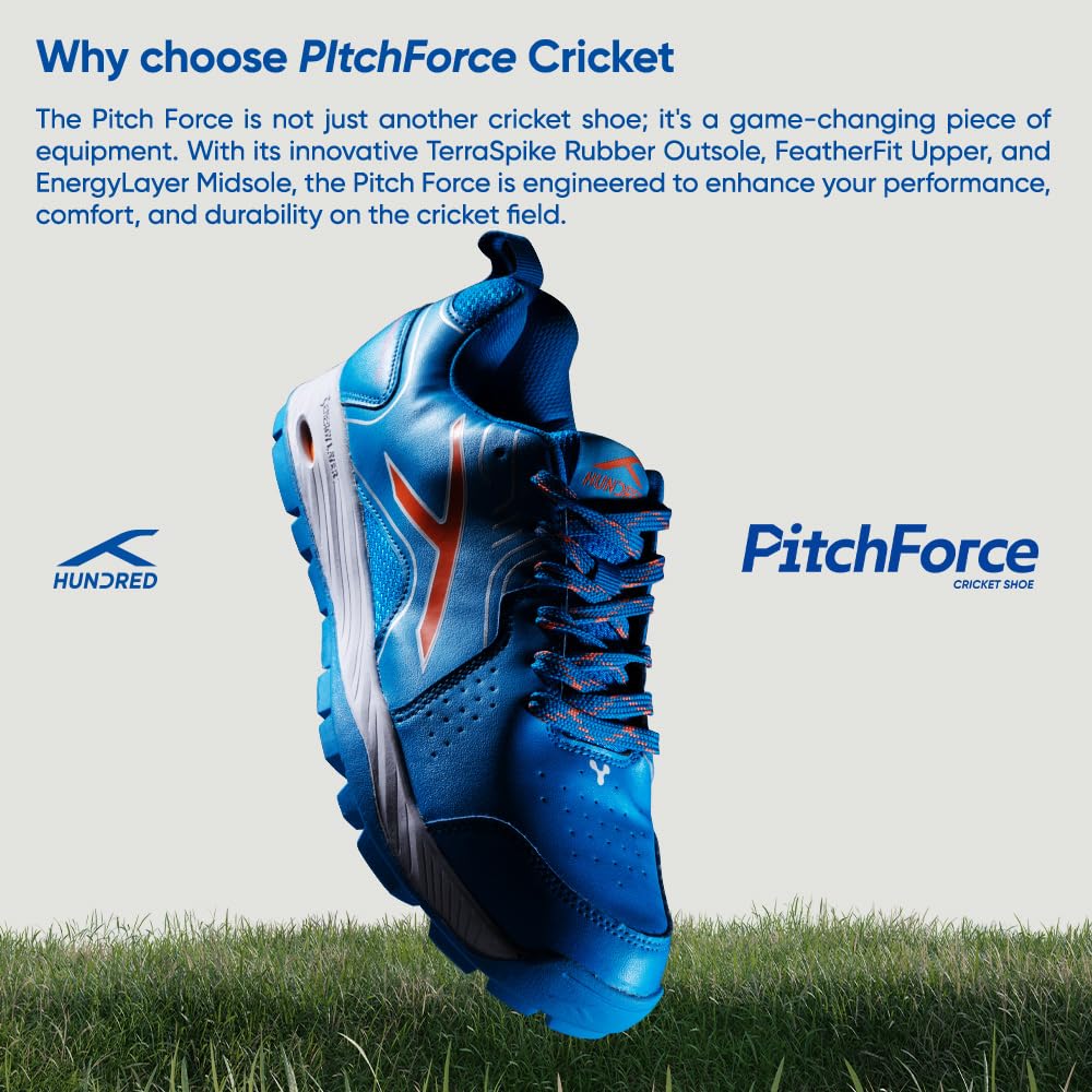 Hundred Pitch Force Unisex Cricket Shoes - Best Price online Prokicksports.com