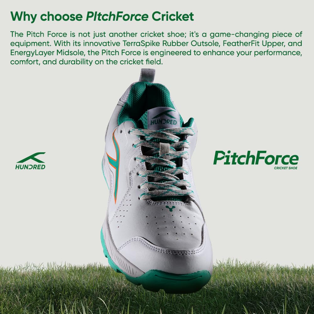 Hundred Pitch Force Unisex Cricket Shoes - Best Price online Prokicksports.com