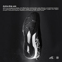 Hundred Blade Pro Non-Marking Badminton Shoes | Multi-Sport Indoor Court Shoes | Lightweight Gum Rubber Sole | For Squash, Table Tennis, Volleyball & Basketbal - Best Price online Prokicksports.com