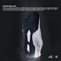 Hundred Blade Pro Non-Marking Badminton Shoes | Multi-Sport Indoor Court Shoes | Lightweight Gum Rubber Sole | For Squash, Table Tennis, Volleyball & Basketbal - Best Price online Prokicksports.com